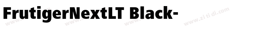 FrutigerNextLT Black字体转换